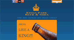 Desktop Screenshot of kingsparkbeer.com