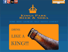 Tablet Screenshot of kingsparkbeer.com